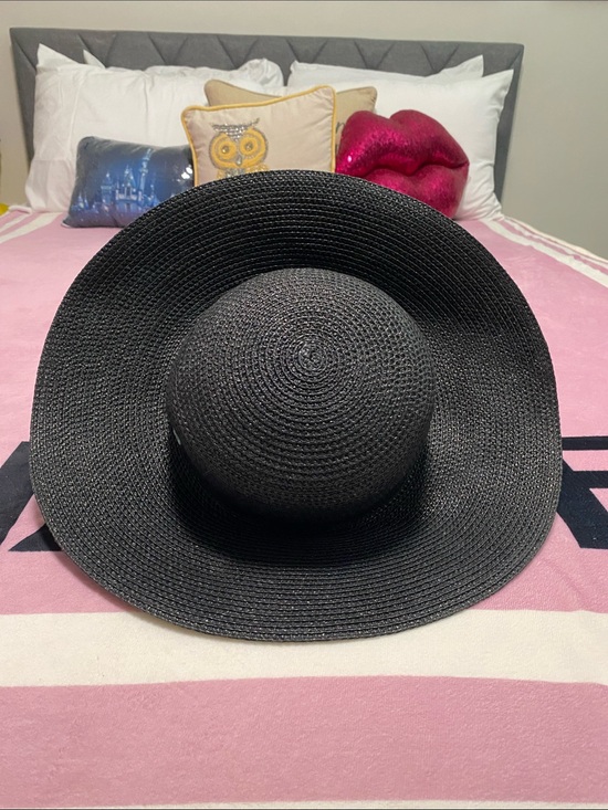 ERIC JAVITS HAMPTON Black Wide-Brim Straw Sun Hat - Women Accessories main image 15